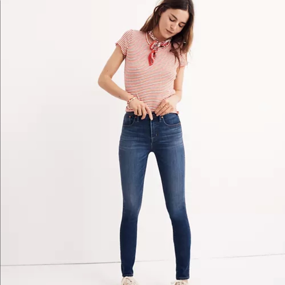 Madewell high rise skinny jeans